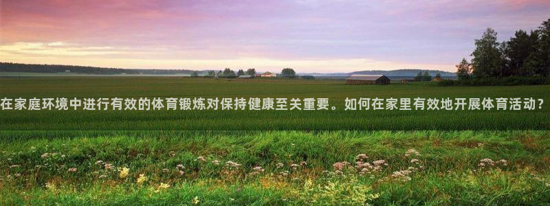 在家庭环境中进行有效的体育锻炼对保持健康至关重要。如何在家里有效地开展体育活动？